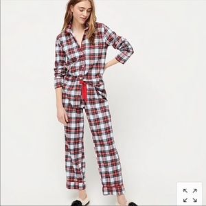 J. Crew Women's Plaid Flannel Pajama Set